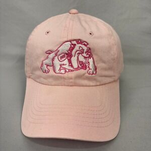 OC Baseball Cap Bulldog Mascot Women OSFM Pink Embroidered Dad Hat
